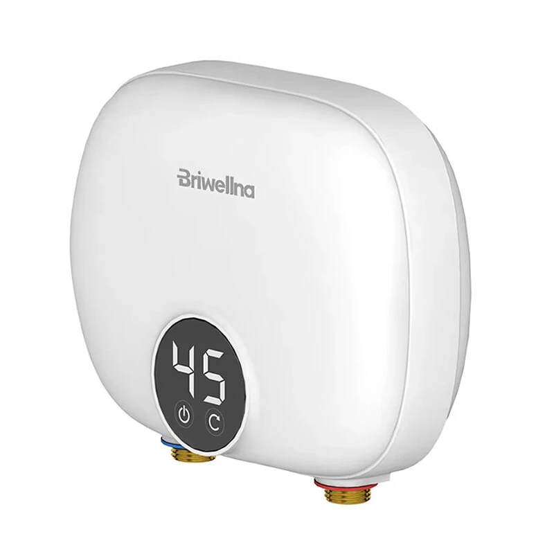 (image for) Briwellna P32 Tankless Water Heater 110V/220V On-Demand Hot Water Compact Size Smart Protection for Kitchen,Bathroom,Balcony